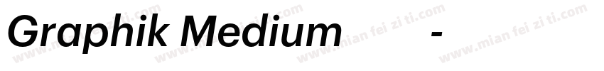 Graphik Medium免费下载字体转换
